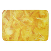 Heldere gele veren badmat (Voorkant)