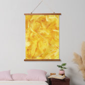Heldere gele veren hangend wandkleed (Slaapkamer)