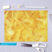 Heldere gele veren tissuepapier (Craft)