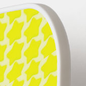 Heldere gele vijfpunsterren pickleball paddle (Links Detail)
