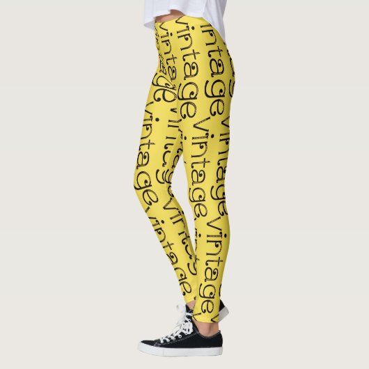 , heldere gele werkout leggings (Links)