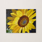 Heldere gele zonnebloem legpuzzel (Horizontaal)