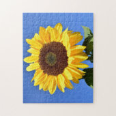 Heldere gele zonnebloem legpuzzel (Verticaal)