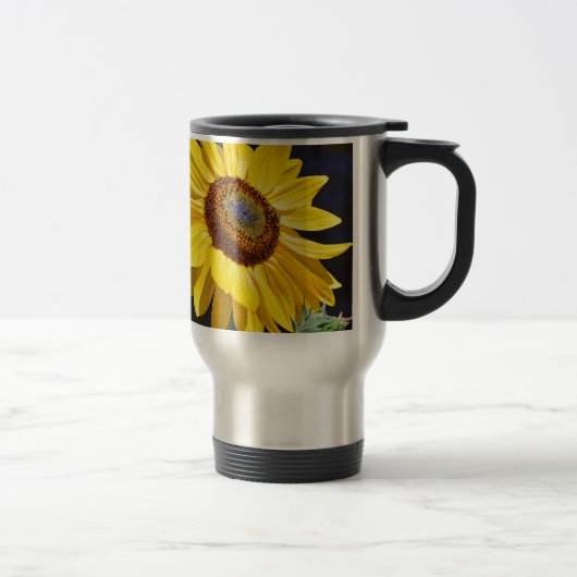 Heldere gele zonnebloem reisbeker (Rechts)