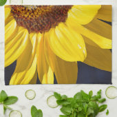 Heldere gele zonnebloem theedoek (Gevouwen)