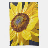 Heldere gele zonnebloem theedoek (Verticaal)