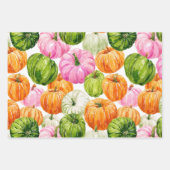 Heldere gelukkige pompoenen inpakpapier vel (Voorkant 3)