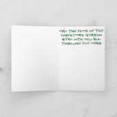 Heldere gemengde potlood kerstboom Kaart (Binnen)