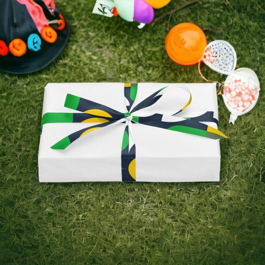 Heldere Geo Shape Satijnen Lint