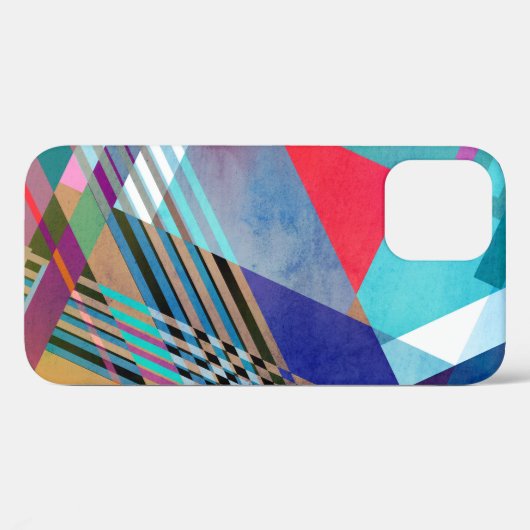 Heldere geometrische: kleurrijke Abstracte achterg Case-Mate iPhone Case (Achterkant (horizontaal))
