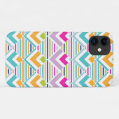 Heldere geometrische pastel regenboogpatroon Case-Mate iPhone case (Achterkant (horizontaal))