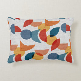 Heldere geometrische retro Abstract Accent Kussen