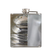 Heldere glasisolatoren heupfles (Achterkant)