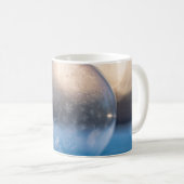 Heldere glazen bol koffiemok (Voorkant rechts)