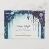 Heldere Gotische Halloween Luier Raffle Informatiekaartje (Voorkant)
