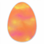 Heldere gouden Oranje paaseieren Sticker (Voorkant)