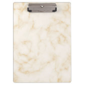 Heldere gouden witte marmer klembord (Voorkant)