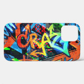 Heldere graffiti, stedelijke grafische vormgeving. Case-Mate iPhone case (Achterkant (horizontaal))