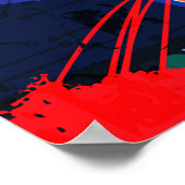 Heldere graffiti, stedelijke grafische vormgeving. poster (Hoek)