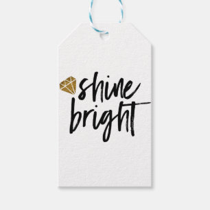 Heldere grafische vormgeving met Gold Diamond Cadeaulabel