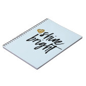 Heldere grafische vormgeving met Gold Diamond Notitieboek (Linkerzijde)