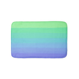 Heldere greens en blues gradiënt badmat