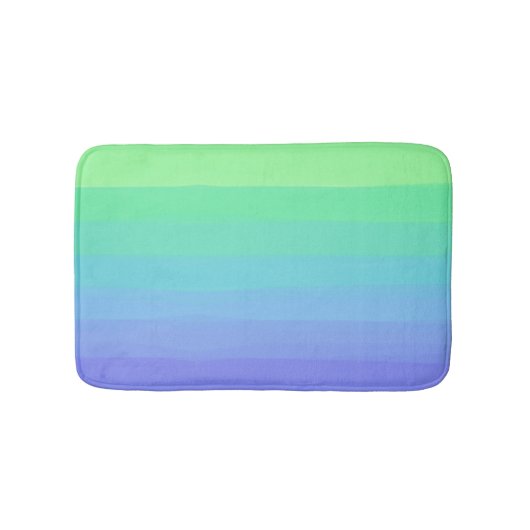Heldere greens en blues gradiënt badmat (Voorkant)