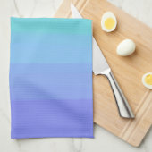 Heldere greens en blues gradiënt theedoek (Quarter Fold)