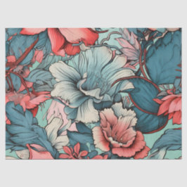 Heldere grillige bloemige Vintage geïnspireerd Tissuepapier