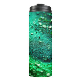 Heldere Groene Glitter Thermische Tumbler 12oz Thermosbeker