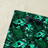 Heldere groene tinten en vergelijkbaar met reliëfk strandlaken (In situ)