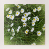 heldere grote bloem voor een groene achtergrond legpuzzel (Horizontaal)