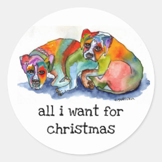 heldere H2Ocolor-rescue pups & alles wat ik wil vo Ronde Sticker