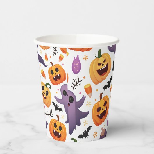Heldere Halloween Paper Cups – Feestelijke Party C Papieren Bekers (Links)