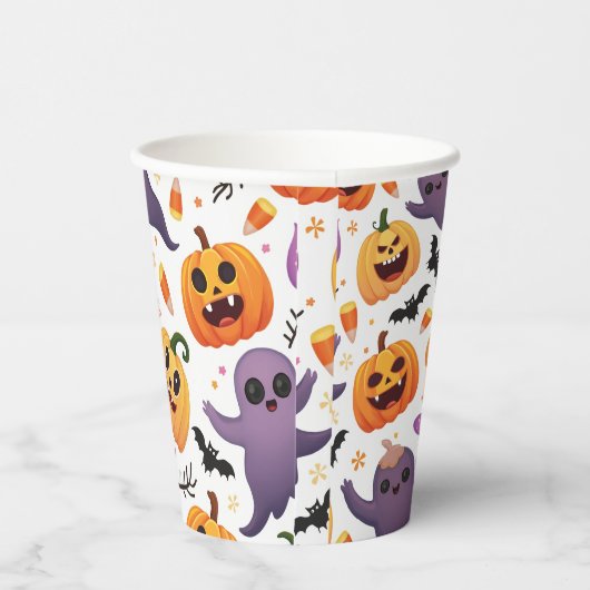 Heldere Halloween Paper Cups – Feestelijke Party C Papieren Bekers (Rechts)