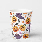 Heldere Halloween Paper Cups – Feestelijke Party C Papieren Bekers (Voorkant)