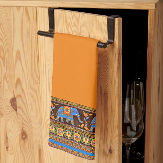 Heldere handdoeken voor de keuken van olifanten (Derde Gevouwen)