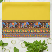 Heldere handdoeken voor de keuken van olifanten (Gevouwen)