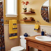 Heldere handdoekjes voor olifanten