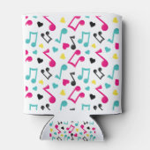 Heldere Happy-Muzieknoten Blikjeskoeler (Achterkant)