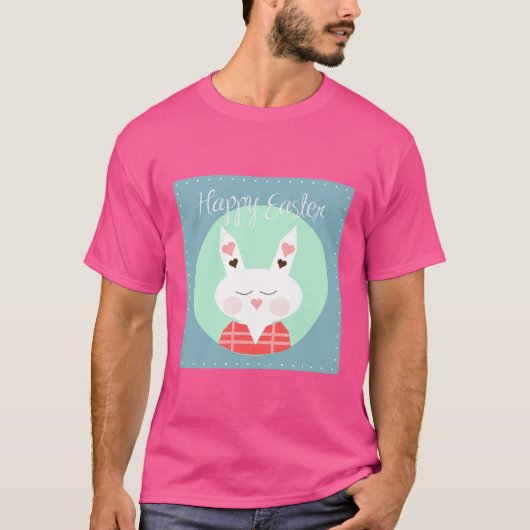Heldere “Happy” Print T-Shirt – Verspreid Positivi (Voorkant)