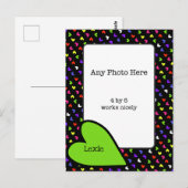 Heldere harten rond mijn foto briefkaart (Voorkant / Achterkant)