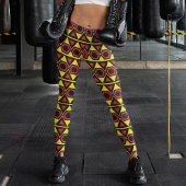 Heldere Hawaïaanse driehoeken Leggings