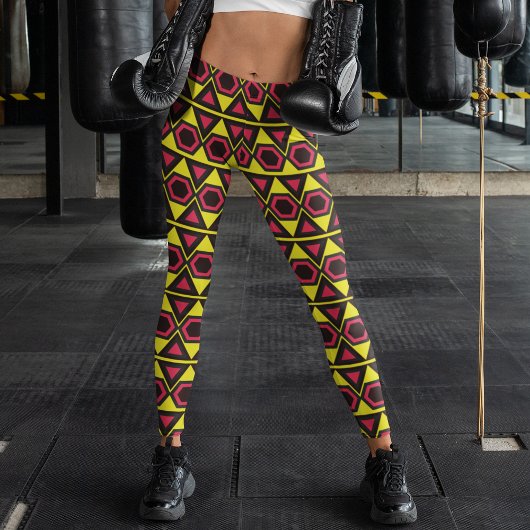 Heldere Hawaïaanse driehoeken Leggings