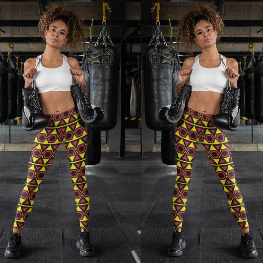 Heldere Hawaïaanse driehoeken Leggings