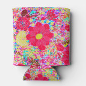 Heldere heldere bloemen blikjeskoeler (Achterkant)