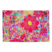 Heldere heldere bloemen kussensloop (Achterkant-Rechts)