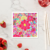 Heldere heldere bloemen servetten (Insitu)