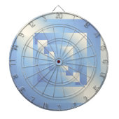 heldere hemel kleuren dartbord (Voorkant)