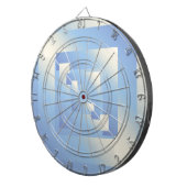 heldere hemel kleuren dartbord (Voorkant Rechts)